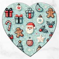 Christmas Decoration Angel Jigsaw Puzzle (heart) by Apen