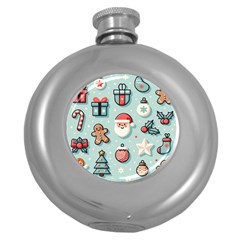 Christmas Decoration Angel Round Hip Flask (5 Oz) by Apen