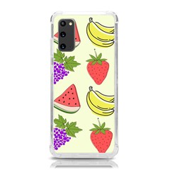 Fruits Pattern Background Food Samsung Galaxy S20 6.2 Inch TPU UV Case