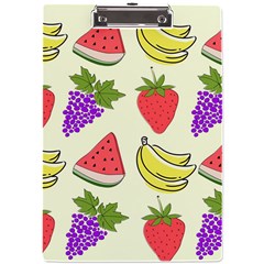 Fruits Pattern Background Food A4 Acrylic Clipboard