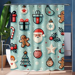 Christmas Decoration Angel Shower Curtain 60  X 72  (medium)  by Apen