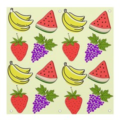 Fruits Pattern Background Food Banner and Sign 4  x 4 