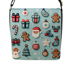 Christmas Decoration Angel Flap Closure Messenger Bag (l)