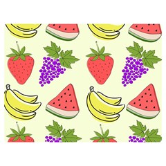 Fruits Pattern Background Food Two Sides Premium Plush Fleece Blanket (extra Small) by Apen