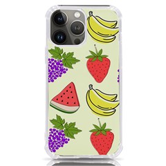 Fruits Pattern Background Food iPhone 13 Pro Max TPU UV Print Case