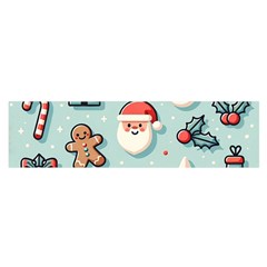 Christmas Decoration Angel Oblong Satin Scarf (16  X 60 ) by Apen