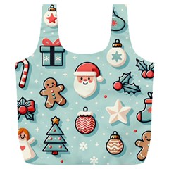 Christmas Decoration Angel Full Print Recycle Bag (xxl) by Apen