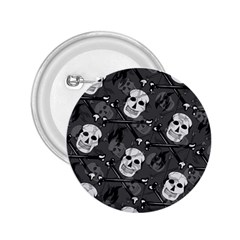 Skull Skeleton Pattern Texture 2 25  Buttons by Apen