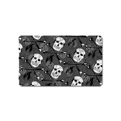 Skull Skeleton Pattern Texture Magnet (name Card) by Apen