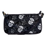 Skull Skeleton Pattern Texture Shoulder Clutch Bag Front