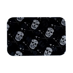 Skull Skeleton Pattern Texture Open Lid Metal Box (silver)   by Apen