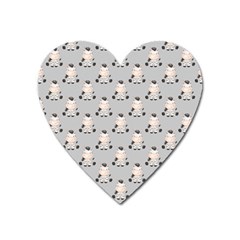 Zebra Wildlife Animal Mammal Heart Magnet by Apen