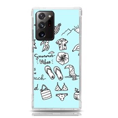 June Doodle Tropical Beach Sand Samsung Galaxy Note 20 Ultra Tpu Uv Case by Apen