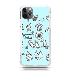 June Doodle Tropical Beach Sand Iphone 11 Pro Max 6 5 Inch Tpu Uv Print Case by Apen