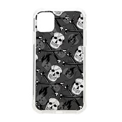 Skull Skeleton Pattern Texture Iphone 11 Tpu Uv Print Case by Apen