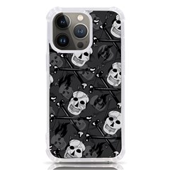 Skull Skeleton Pattern Texture Iphone 13 Pro Tpu Uv Print Case by Apen