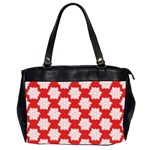 Christmas Snowflakes Background Pattern Oversize Office Handbag (2 Sides) Front