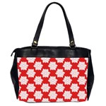 Christmas Snowflakes Background Pattern Oversize Office Handbag (2 Sides) Back