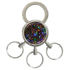 Christmas Lights 3-ring Key Chain