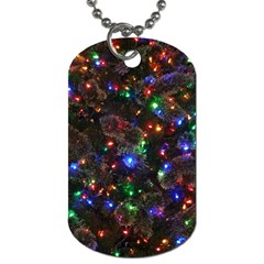 Christmas Lights Dog Tag (two Sides) by Apen