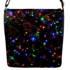 Christmas Lights Flap Closure Messenger Bag (s) by Apen