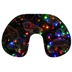 Christmas Lights Travel Neck Pillow by Apen