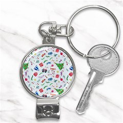 New Year Christmas Winter Pattern Nail Clippers Key Chain by Apen