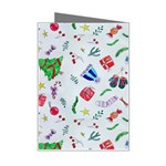 New Year Christmas Winter Pattern Mini Greeting Card Right