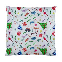 New Year Christmas Winter Pattern Standard Cushion Case (one Side) by Apen