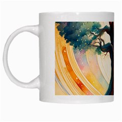 Tree Cosmic Spiritual Meditation White Mug