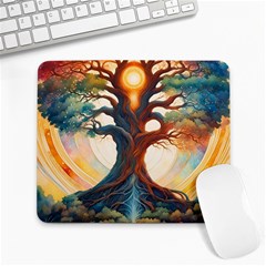 Tree Cosmic Spiritual Meditation Large Mousepad by Apen