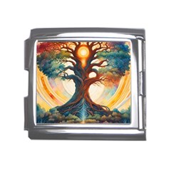 Tree Cosmic Spiritual Meditation Mega Link Italian Charm (18mm)