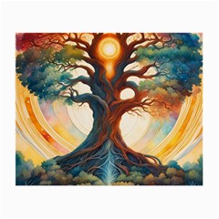 Tree Cosmic Spiritual Meditation Small Glasses Cloth (2 Sides) by Apen