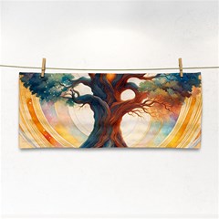 Tree Cosmic Spiritual Meditation Hand Towel by Apen