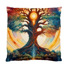 Tree Cosmic Spiritual Meditation Standard Cushion Case (two Sides) by Apen