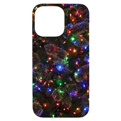 Christmas Lights Iphone 14 Pro Max Black Uv Print Case by Apen