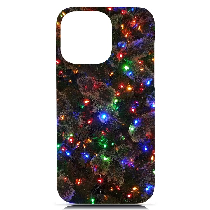 Christmas Lights iPhone 14 Pro Max Black UV Print Case