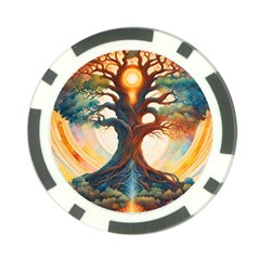 Tree Cosmic Spiritual Meditation Poker Chip Card Guard (10 Pack) by Apen