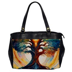 Tree Cosmic Spiritual Meditation Oversize Office Handbag by Apen