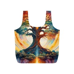 Tree Cosmic Spiritual Meditation Full Print Recycle Bag (s) by Apen