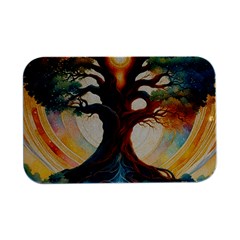 Tree Cosmic Spiritual Meditation Open Lid Metal Box (silver)   by Apen