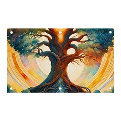 Tree Cosmic Spiritual Meditation Banner And Sign 5  X 3  by Apen