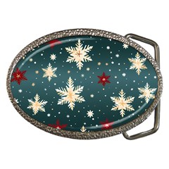 Snowflakes Winter Snow Belt Buckles by Apen