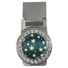 Snowflakes Winter Snow Money Clips (cz)  by Apen