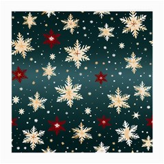 Snowflakes Winter Snow Medium Glasses Cloth by Apen