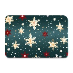 Snowflakes Winter Snow Plate Mats by Apen