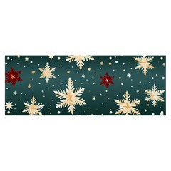 Snowflakes Winter Snow Banner And Sign 8  X 3  by Apen