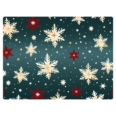 Snowflakes Winter Snow Two Sides Premium Plush Fleece Blanket (extra Small)