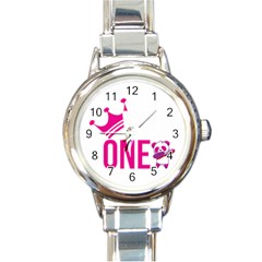 Wild One Round Italian Charm Watch by ZenithThreads