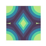 Pattern Blue Green Retro Design Square Satin Scarf (30  x 30 ) Front